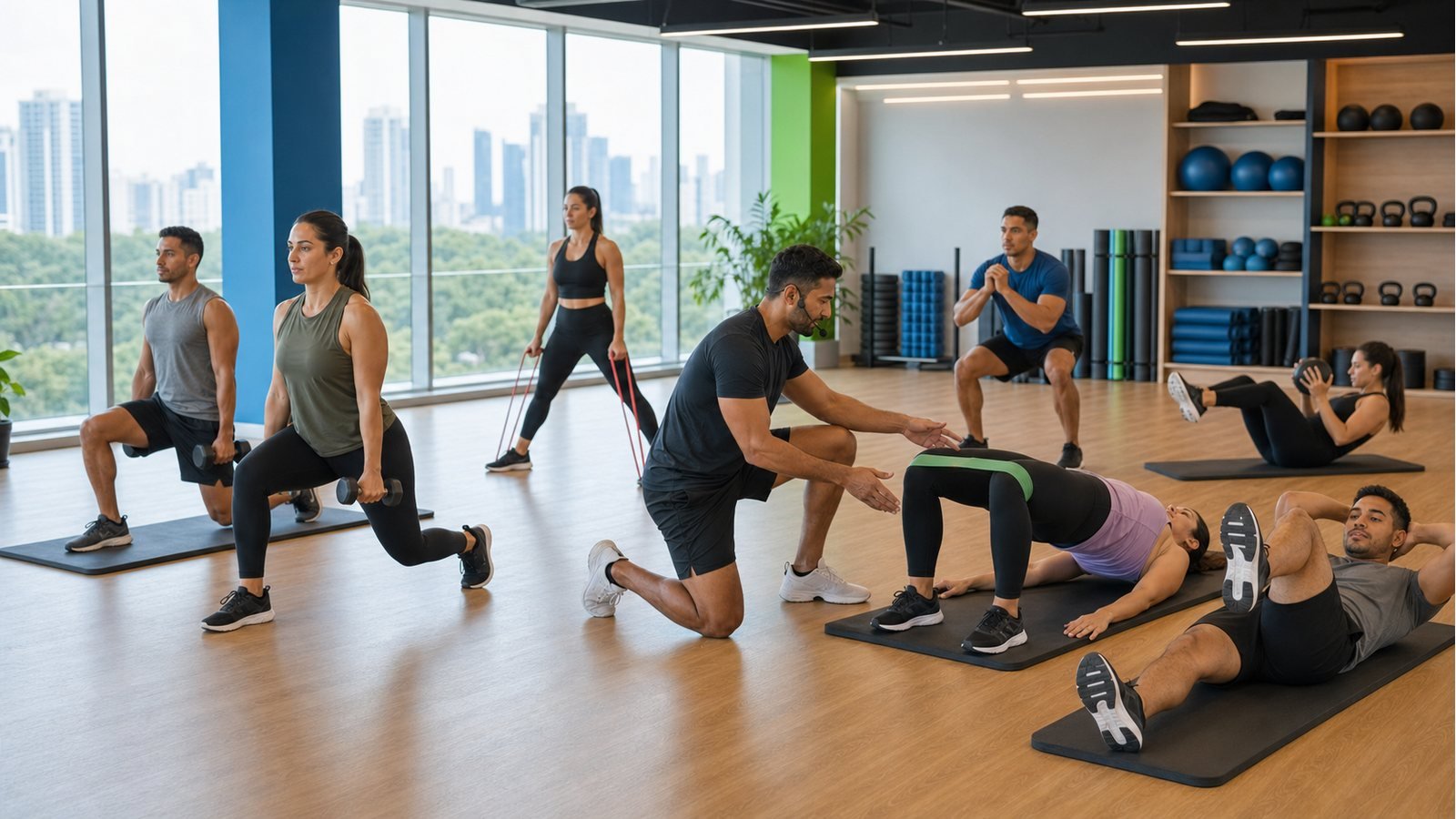 Clase corporativa GAP enfocada en gluteos abdomen y piernas
